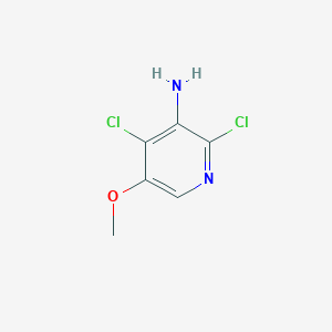 molecular formula C6H6Cl2N2O B15221216 2,4-Dichloro-5-methoxypyridin-3-amine 