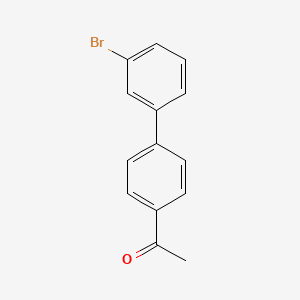 molecular formula C14H11BrO B15221225 4-Acetyl-3'-bromobiphenyl CAS No. 5730-89-2