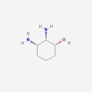 molecular formula C6H14N2O B15221232 (1R,2S,3S)-2,3-diaminocyclohexan-1-ol 