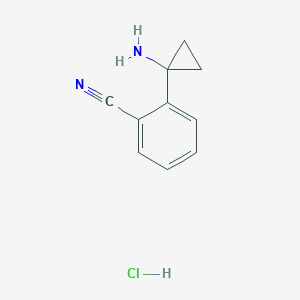 2-(1-Aminocyclopropyl)benzonitrile hydrochloride