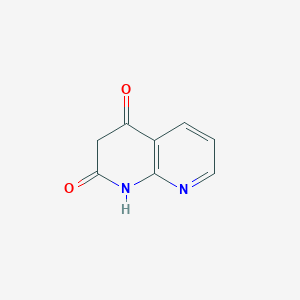 molecular formula C8H6N2O2 B15221245 1,8-Naphthyridine-2,4(1H,3H)-dione 