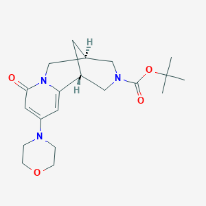 (1R,5R)-tert-Butyl 10-morpholino-8-oxo-4,5,6,8-tetrahydro-1H-1,5-methanopyrido[1,2-a][1,5]diazocine-3(2H)-carboxylate