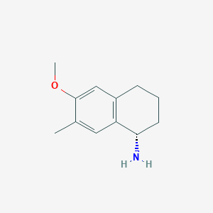 (S)-6-methoxy-7-methyl-1,2,3,4-tetrahydronaphthalen-1-amine hydrochloride