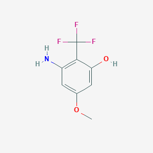 3-Amino-5-methoxy-2-(trifluoromethyl)phenol