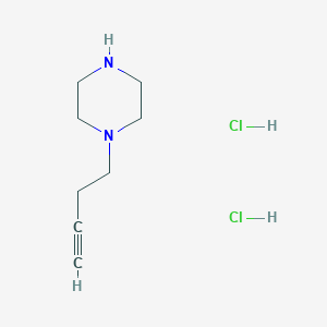 molecular formula C8H16Cl2N2 B1522131 1-(丁-3-炔-1-基)哌嗪二盐酸盐 CAS No. 1193389-48-8