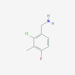 (2-Chloro-4-fluoro-3-methylphenyl)methanamine