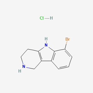 molecular formula C11H12BrClN2 B1522132 6-溴-2,3,4,5-四氢-1H-吡啶并[4,3-b]吲哚盐酸盐 CAS No. 1059630-11-3
