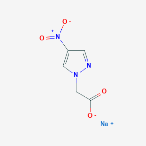 molecular formula C5H4N3NaO4 B15221327 Sodium 2-(4-nitro-1H-pyrazol-1-yl)acetate 