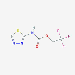 molecular formula C5H4F3N3O2S B1522134 2,2,2-三氟乙基 N-(1,3,4-噻二唑-2-基)氨基甲酸酯 CAS No. 1211199-35-7