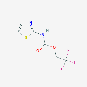 molecular formula C6H5F3N2O2S B1522136 2,2,2-三氟乙基 N-(1,3-噻唑-2-基)氨基甲酸酯 CAS No. 1197741-10-8