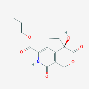 (R)-Propyl 4-ethyl-4-hydroxy-3,8-dioxo-3,4,7,8-tetrahydro-1H-pyrano[3,4-c]pyridine-6-carboxylate