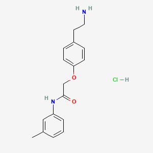 molecular formula C17H21ClN2O2 B1522137 盐酸2-[4-(2-氨基乙基)苯氧基]-N-(3-甲基苯基)乙酰胺 CAS No. 1197727-00-6