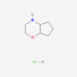 molecular formula C7H14ClNO B1522138 八氢环戊[b][1,4]恶嗪盐酸盐 CAS No. 1197767-62-6