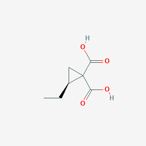 (S)-2-Ethylcyclopropane-1,1-dicarboxylic acid