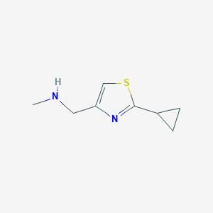 1-(2-Cyclopropylthiazol-4-yl)-N-methylmethanamine