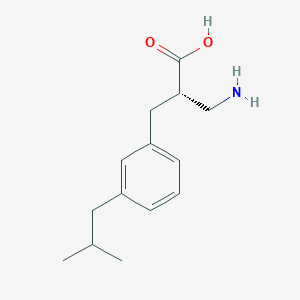 molecular formula C14H21NO2 B15221408 (S)-3-Amino-2-(3-isobutylbenzyl)propanoic acid 