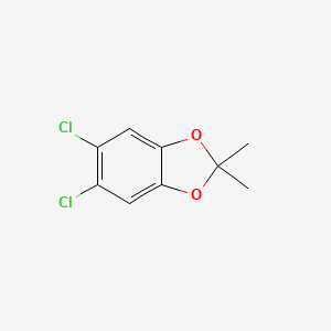 molecular formula C9H8Cl2O2 B15221549 5,6-Dichloro-2,2-dimethylbenzo[d][1,3]dioxole 