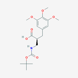 (S)-3-((tert-Butoxycarbonyl)amino)-2-(3,4,5-trimethoxybenzyl)propanoic acid