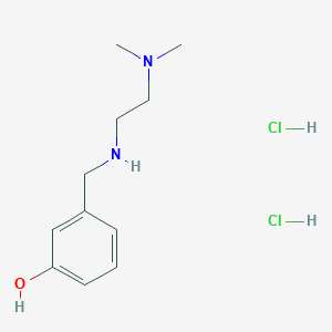 molecular formula C11H20Cl2N2O B1522156 3-({[2-(二甲氨基)乙基]氨基}甲基)苯酚二盐酸盐 CAS No. 196822-55-6