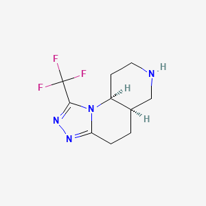 (5AR,9aS)-1-(Trifluoromethyl)-4,5,5a,6,7,8,9,9a-octahydro-[1,2,4]triazolo[4,3-a][1,6]naphthyridine