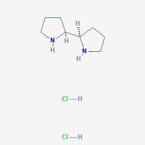 molecular formula C8H18Cl2N2 B15221582 (2R)-2,2'-Bipyrrolidine dihydrochloride 