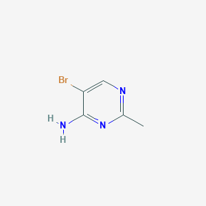 molecular formula C5H6BrN3 B1522159 5-Bromo-2-methylpyrimidin-4-amine CAS No. 24343-95-1