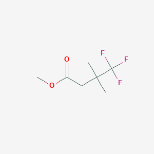 molecular formula C7H11F3O2 B15221597 Methyl 4,4,4-trifluoro-3,3-dimethylbutanoate 