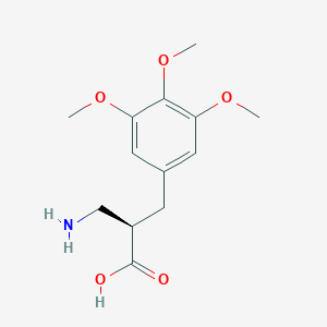 molecular formula C13H19NO5 B15221606 (R)-3-Amino-2-(3,4,5-trimethoxybenzyl)propanoic acid 