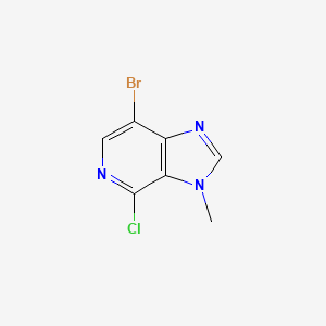 molecular formula C7H5BrClN3 B15221612 7-Bromo-4-chloro-3-methyl-3H-imidazo[4,5-c]pyridine 