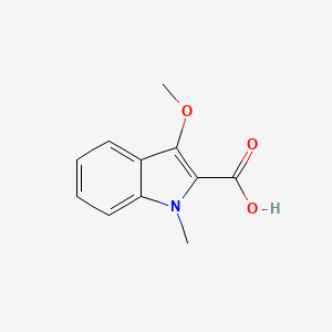 molecular formula C11H11NO3 B15221640 3-methoxy-1-methyl-1H-Indole-2-carboxylic acid 