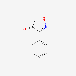 molecular formula C9H7NO2 B15221680 3-phenylisoxazol-4(5H)-one 