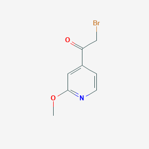 molecular formula C8H8BrNO2 B1522169 2-溴-1-(2-甲氧基吡啶-4-基)乙酮 CAS No. 1187669-32-4