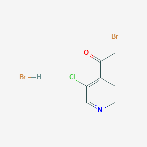 molecular formula C7H6Br2ClNO B1522170 2-Bromo-1-(3-chloropyridin-4-YL)ethanone hydrobromide CAS No. 1187669-52-8