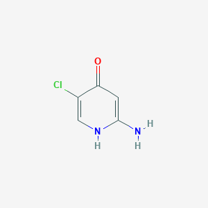 molecular formula C5H5ClN2O B1522172 2-氨基-5-氯吡啶-4-醇 CAS No. 1121585-12-3