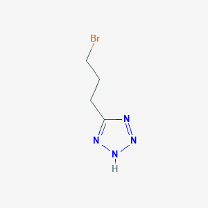 molecular formula C4H7BrN4 B1522173 2H-四唑，5-(3-溴丙基)- CAS No. 868600-66-2