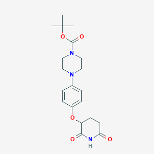 tert-Butyl 4-(4-((2,6-dioxopiperidin-3-yl)oxy)phenyl)piperazine-1-carboxylate