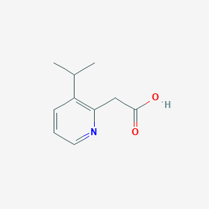 molecular formula C10H13NO2 B15221786 2-(3-Isopropylpyridin-2-yl)acetic acid 