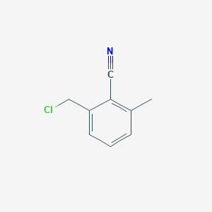 molecular formula C9H8ClN B15221806 2-(Chloromethyl)-6-methylbenzonitrile 