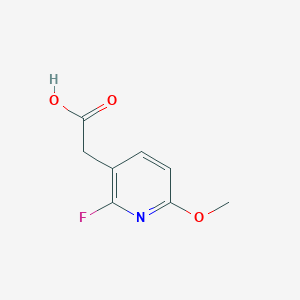 molecular formula C8H8FNO3 B15221808 2-(2-Fluoro-6-methoxypyridin-3-yl)acetic acid 