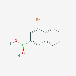 molecular formula C10H7BBrFO2 B1522181 (4-Bromo-1-fluoronaphthalen-2-yl)boronic acid CAS No. 913836-09-6