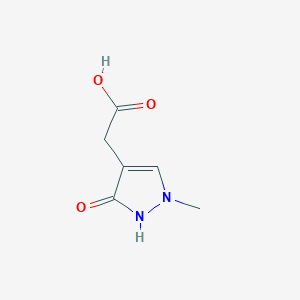 2-(1-Methyl-3-oxo-2,3-dihydro-1H-pyrazol-4-yl)acetic acid