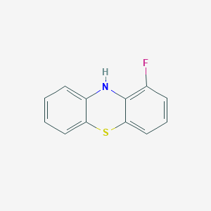 molecular formula C12H8FNS B15221823 1-Fluoro-10H-phenothiazine CAS No. 394-22-9