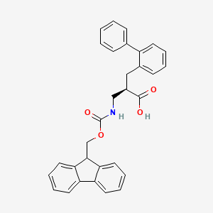 (R)-3-((((9H-Fluoren-9-yl)methoxy)carbonyl)amino)-2-([1,1'-biphenyl]-2-ylmethyl)propanoic acid