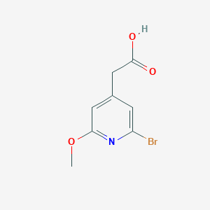 molecular formula C8H8BrNO3 B15221846 2-(2-Bromo-6-methoxypyridin-4-yl)acetic acid 