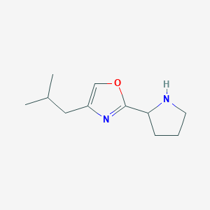 4-Isobutyl-2-(pyrrolidin-2-yl)oxazole