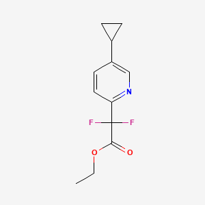 Ethyl 2-(5-cyclopropylpyridin-2-yl)-2,2-difluoroacetate