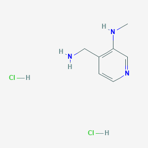 molecular formula C7H13Cl2N3 B15221888 4-(aminomethyl)-N-methylpyridin-3-amine dihydrochloride 