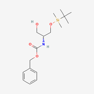 Benzyl (R)-(1-((tert-butyldimethylsilyl)oxy)-3-hydroxypropan-2-yl)carbamate