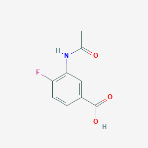 molecular formula C9H8FNO3 B1522192 3-Acetamido-4-fluorobenzoic acid CAS No. 401-37-6