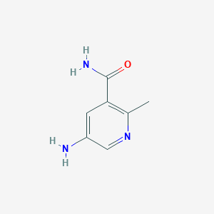 molecular formula C7H9N3O B1522197 5-氨基-2-甲基烟酰胺 CAS No. 1181458-78-5
